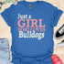 Just a girl who loves bulldogs - V9 - Blocky T-Shirt